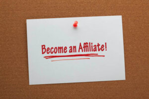 An affiliate link is a unique link containing an affiliate marketer's ID.